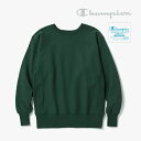 ＊CHAMPION｜Reverse Weave Crew Neck Sweat/ チャンピオン/リバース ウィーブ クルーネック スウェット/Dark Green #True to Archives 青単タグ