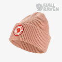 ・FJALLRAVEN|1960 Logo Hat Lamb Wool Knit/ フェールラーベン/ロゴ ハット ラム ウール ニット/ダスティーローズ #