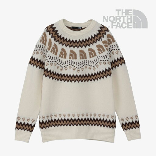 ・THE NORTH FACE|Half Dome Nordic Sweater/ ノース フェイス/ハーフ ドーム ノルディック セーター/オフホワイト # ・THE NORTH FACE|Half Dome Nordic Sweater/ ノース フェイス/ハーフ ドーム ノルディック セーター/オフホワイト #