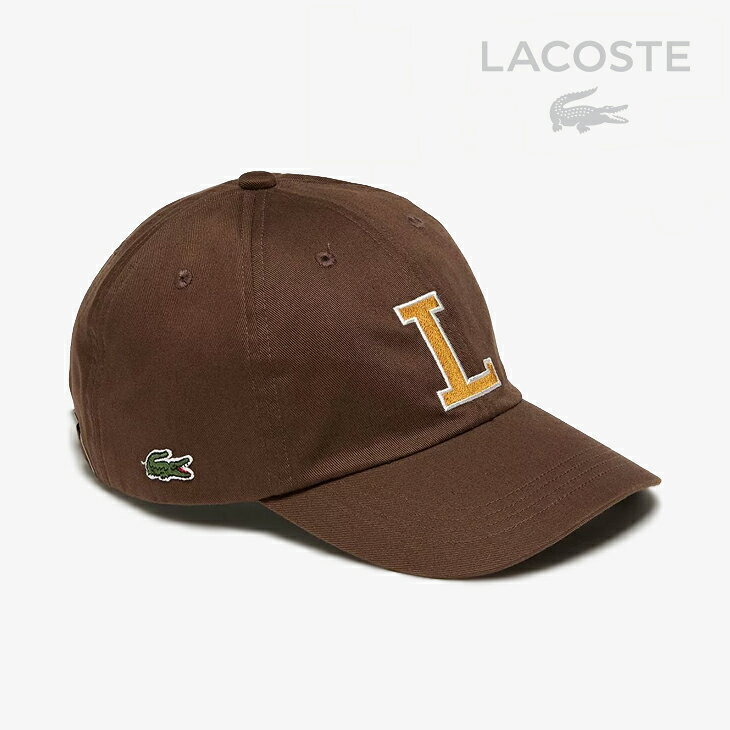 Rakuten - ・LACOSTE｜Cotton Twill L Logo Cap/ ラコステ/コットン ツイル L ロゴ キャップ/ブラウン #