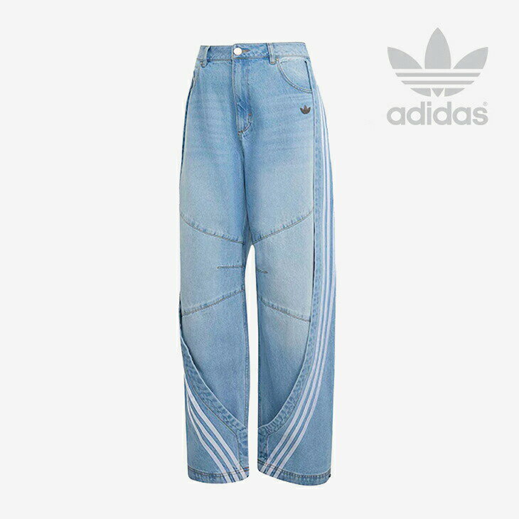 ・ADIDAS Originals｜W Adilenium 5.0 Banana Overlay Denim Pant/ アディダス/アディレニウム シーズン 5.0 バナナ オーバーレイ デニム/ライトブルー #