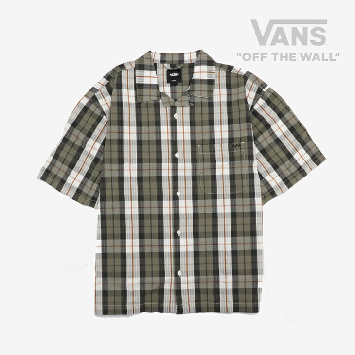 ・VANS Premium｜Woven Plaid SS Shirt Lx/ ヴァンズ/プレミアム ウーブン プラッド ショートスリーブ シャツ ラックス/イーグレットホワイトxバンジーコード #