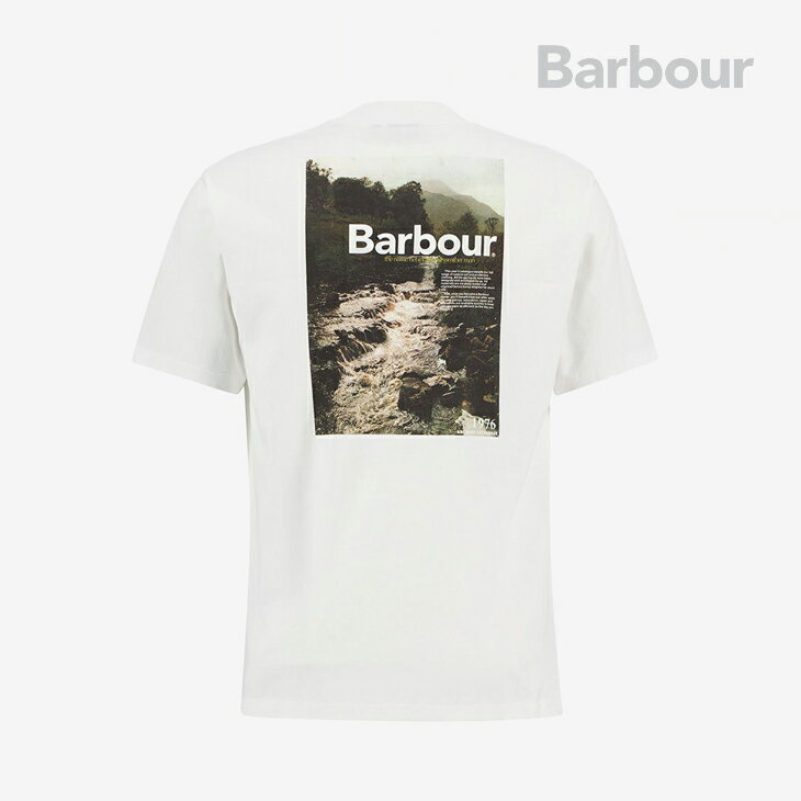 Rakuten - ・BARBOUR｜1976 Graphic Over Size SS T-Shirt/ バブアー/1976 グラフィック オーバー サイズ ショートスリーブ Tシャツ/ホワイト #