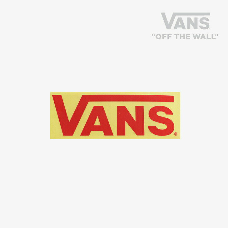 ＊VANS｜FLV Logo Sticker/ ヴァンズ/FLV ロゴ ステッカー/レッド #