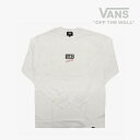 ＊VANS｜Box&Handwriting LS T-Shirt - Wear/ ヴァンズ/ボックス&ハンドライティング ロングスリーブ Tシャツ/White #