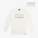 ＊VANS｜M First Quarter Logo LS T-Shirt/ ヴァンズ/ファースト クォーター ロゴ ロングスリーブ Tシャツ/ホワイト #