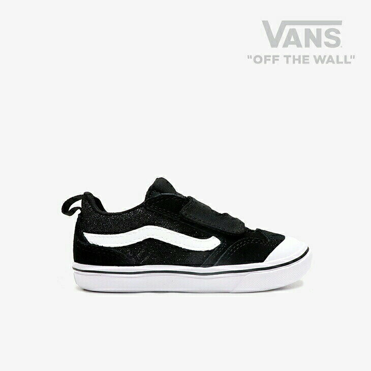 ・VANS｜K Comfycush New Skool V Glitter/ ヴァンズ/コンフィークッシュ ニュー スクール V グリッター/ブラックxトゥルーホワイト #