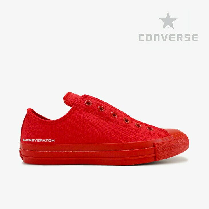 ＊CONVERSE｜All Star 100 Black Eye Patch Slip Ox/ コンバース/オール スター ブラック アイ パッチ スリップ オックス/レッド