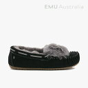 ・EMU｜W Amity Cuff/ エミュー/アミティ カフ モカシン ムートン/ブラックxチャコール #