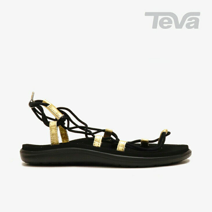 テバ サンダル レディース ＊TEVA｜W Voya Infinity Metallic/ テバ/ボヤ インフィニティ メタリック/ブラックxゴールド #