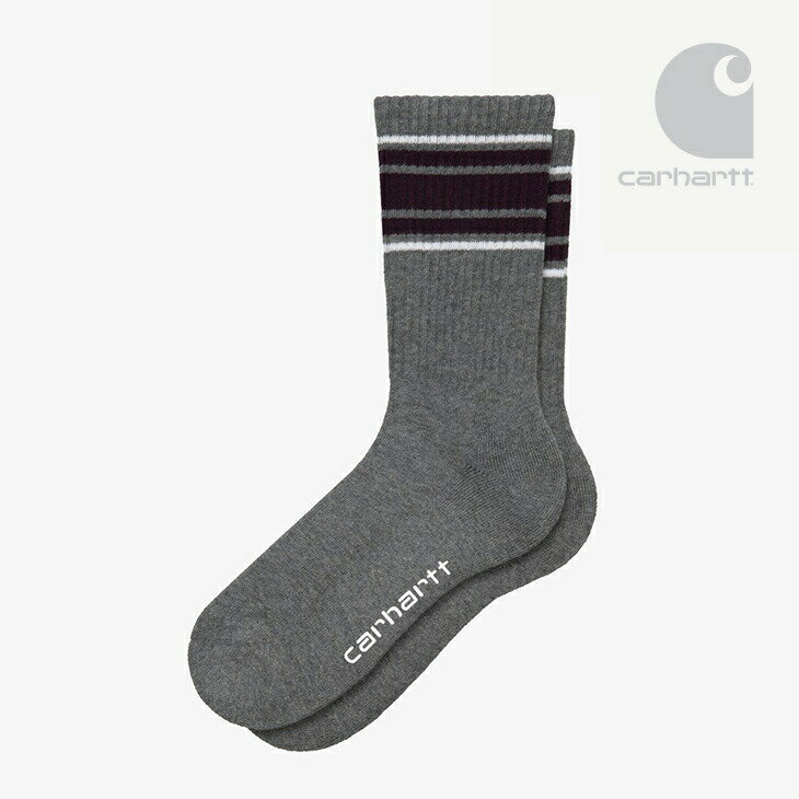 CARHARTT WIP｜Mesa Socks/ カーハート/メサ ソックス/ダークグレーxホワイト