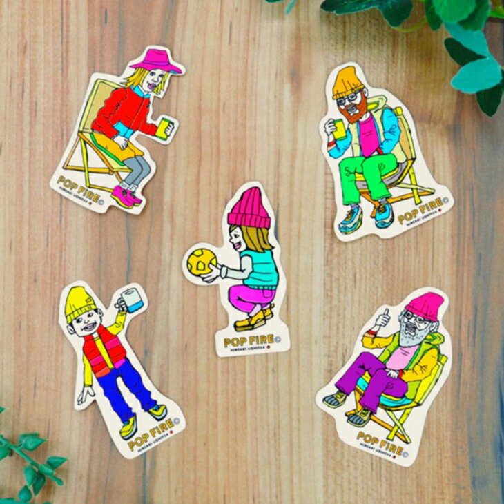 ＊POPFIRE｜Outdoor Sticker - Goods/ ポップファイア/アウトドア ステッカー/Mama #ウシオダヒロアキ HIROAKI USHIODA