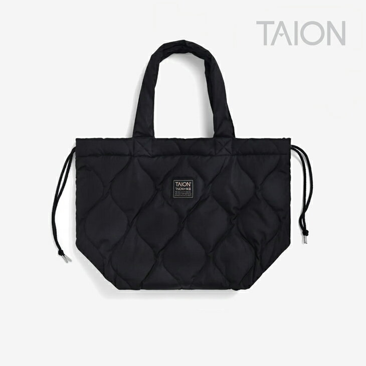 ・TAION｜Military Down Tote Bag Midium/ タイオン/ミリタリー ダウン トート バッグ ミディアム/ブラ..