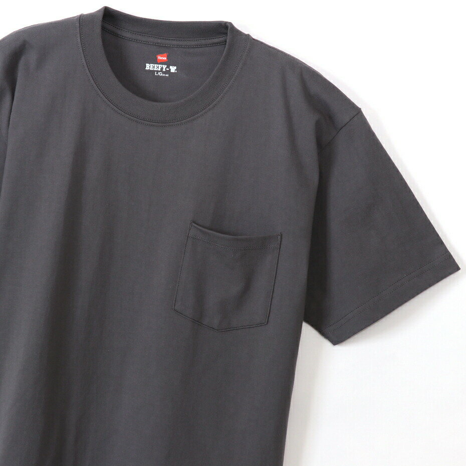 ・HANES｜Beefy Pocket T-Shirt/ ヘインズ/ビーフィー ポケット T シャツ/Dark Grey # 2