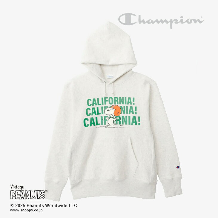 Rakuten - ：CHAMPION｜xPeanuts Reverse Weave Hooded Sweat Shirt Vintage Snoopy California/ チャンピオン/リバース ウィーブ フーデッド スウェット シャツ ヴィンテージ ピーナッツ カリフォルニア #