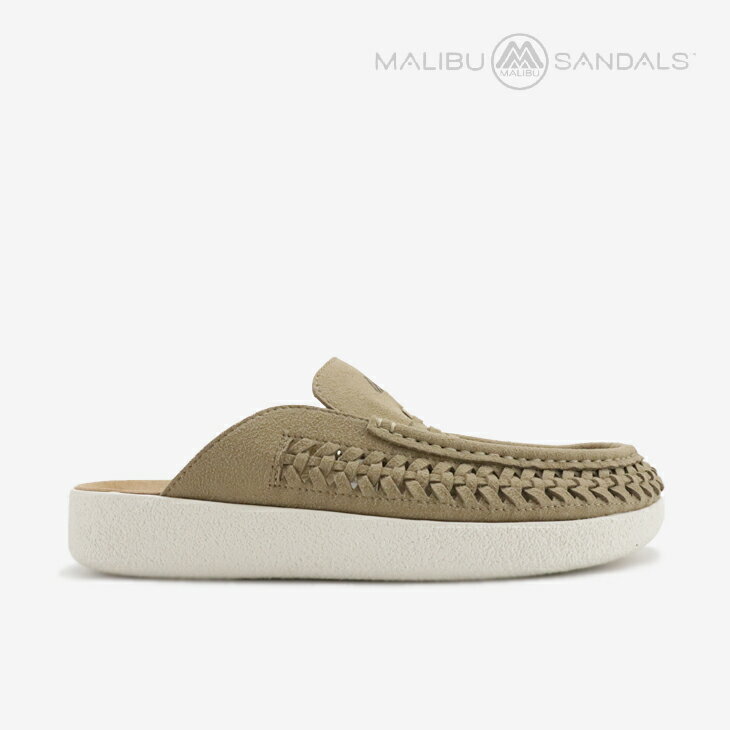 Rakuten - ・MALIBU SANDALS｜Skipper Mule Sandal Vegan Leather/ マリブ サンダルズ/スキッパー ミュール サンダル ヴィーガン レザー/トープxオフホワイト #