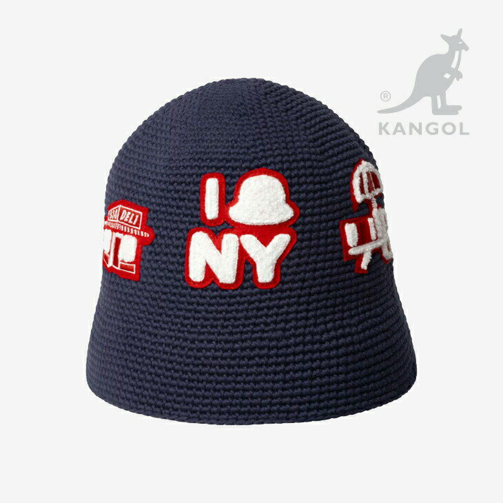 樂天商城 - ・KANGOL｜Crochet New York Casual Knit Hat/ カンゴール/クロシェ ニューヨーク カジュアル ニット ハット/ダークブルー #