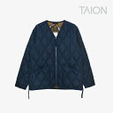・TAION|W Military V Neck Zip Down Jacket/ タイオン/ミリタリー ブイ ネック ジップ ダウン ジャケット/ダーク ネイビー #