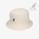 ・KANGOL|Washed Bucket Hat/ カンゴール/ウォッシュド バケット ハット/カーキ #