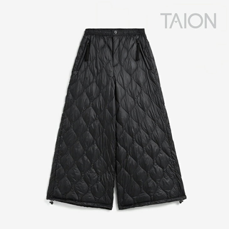 ・TAION｜W Military Split Down Skirt Soft Shell/ タイオン/ミリタリー スプリット ダウン スカート ソフト シェル/ブラック #