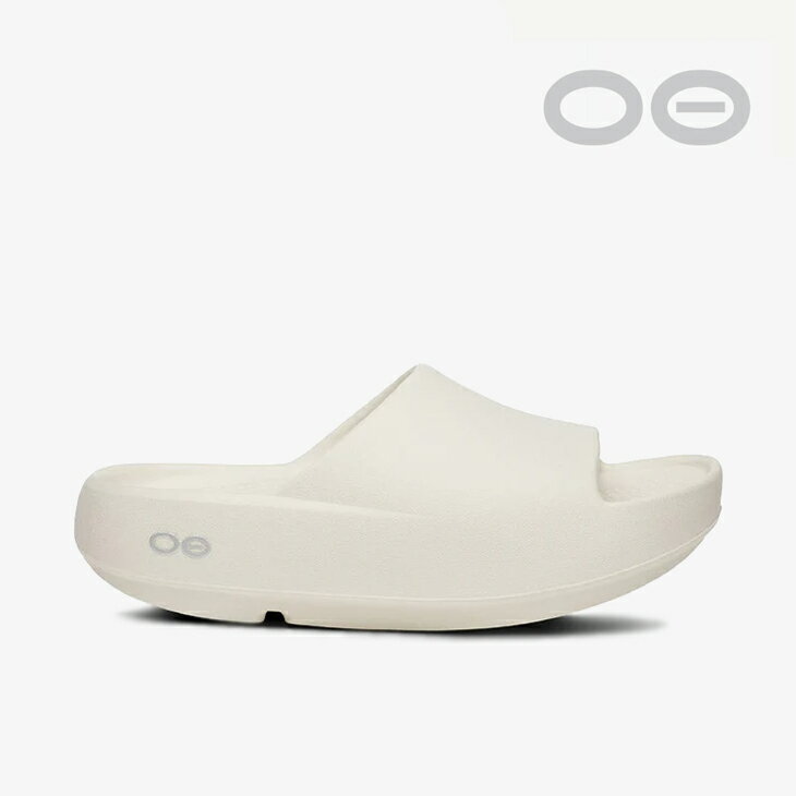 樂天商城 - ・OOFOS｜Ooahh Plus Slide Sandal Low Platform/ ウーフォス/ウーアー プラス スライド サンダル ロー プラットフォーム/チョーク #