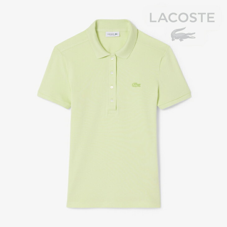 Polo Shirt - ・LACOSTE｜W Stretch Cotton Pique Short Sleeve Polo Shirt Slim Fit/ ラコステ/ストレッチ コットン ピケ ショート スリーブ ポロ シャツ/ライトグリーン #