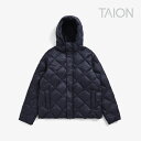 ・TAION|City Packable Hooded Down Jacket/ タイオン/シティー パッカブル フード ダウン ジャケット/ダーク ネイビー #