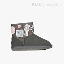 ・EMU|K xShaun The Sheep Play Suede/ エミュー/ひつじのショーン プレイ スエード/チャコール #