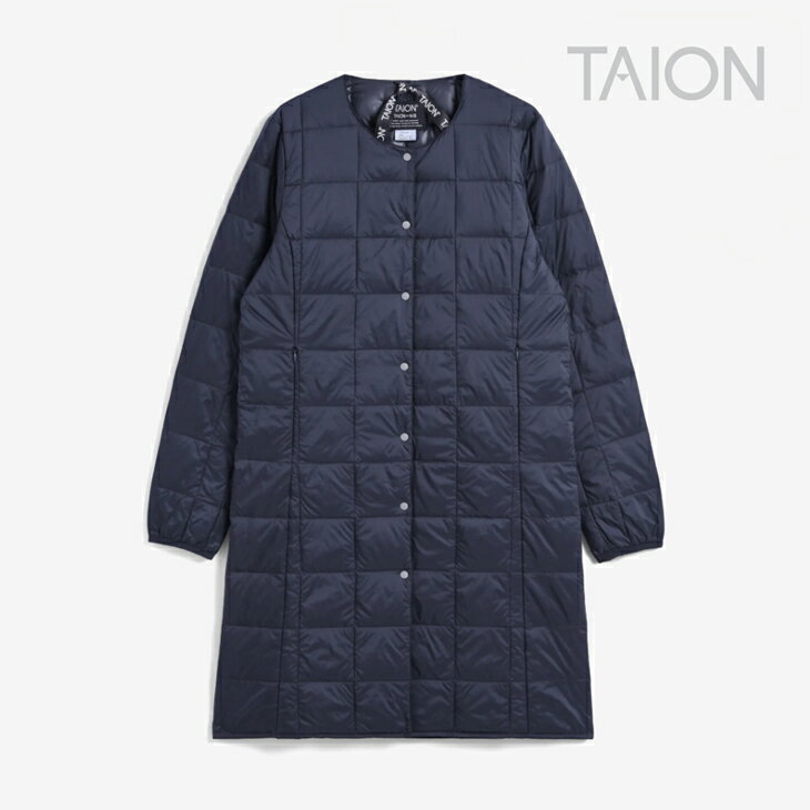 ・TAION｜W Basic Crew Neck Long Down Jacket/ タイオン/ベー