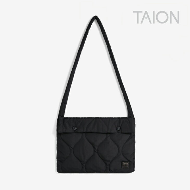 ・TAION｜Military Down Sacoche/ タイオン/ミリタリー ダウン サコッシュ ショルダーポーチ/ブラック #