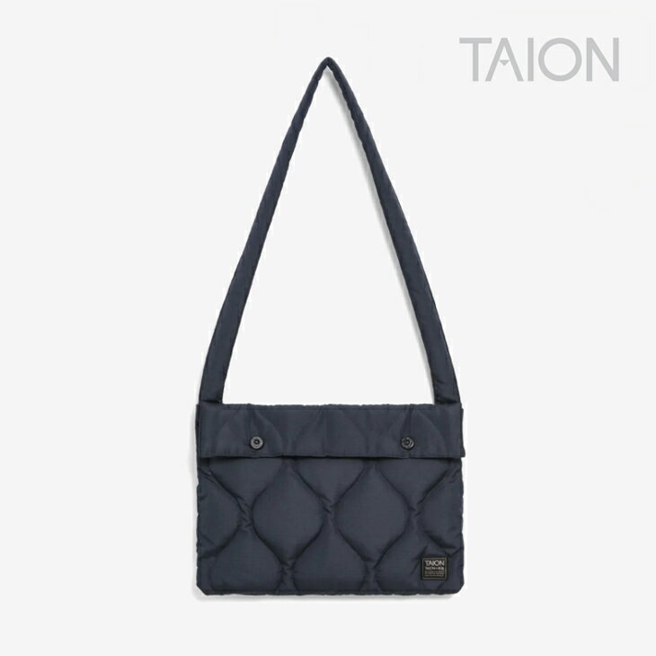 ・TAION｜Military Down Sacoche/ タイオン/ミリタリー ダウン サコッシュ ショルダーポーチ/ダーク ネイビー #