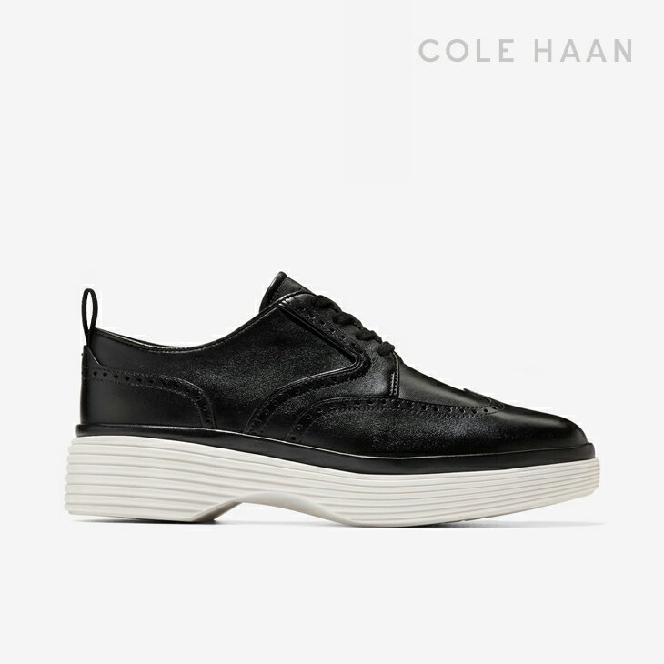 ・COLE HAAN｜W OriginalGrand City Platform Wing Oxford Leather/ コール ハーン/オリジナルグランド シティ プラットフォーム ウィング オックスフォード レザー/ブラック #