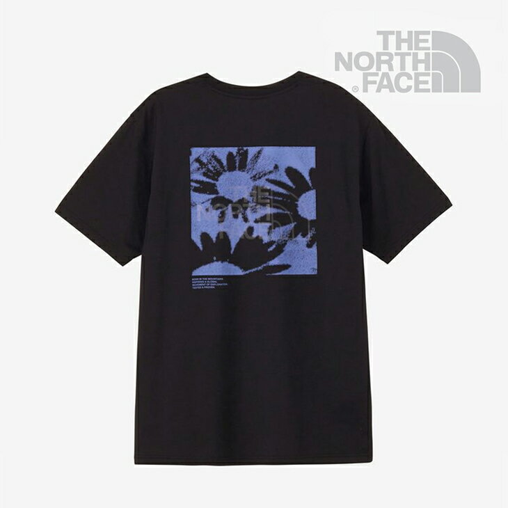Rakuten - ・THE NORTH FACE｜Short Sleeve ES Flower Box Logo T-Shirt/ ノース フェイス/ショート スリーブ ES フラワー ボックス ロゴ Tシャツ/ブラック #