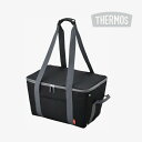 THERMOS｜Shopping Bag/ サーモス/保冷買い物カゴ用 バッグ/ブラックxグレー エコバッグ カゴバッグ 大容量 断熱 黒