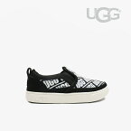 ＊UGG｜K Caplan Slip-On Ugg/ アグ/キャプラン スリッポン アグ/ブラックxホワイト #