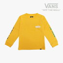 ＊VANS｜K Layered Boys LS T-Shirt/ ヴァンズ/レイヤード ボーイズ ロングスリーブ Tシャツ/イエロー #