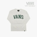 ▲THE SALE 半額以下！］VANS｜K Arch Logo Boys LS T-Shirt/ ヴァンズ/アーチ ロゴ ボーイズ ロングスリーブ Tシャツ/ホワイト #