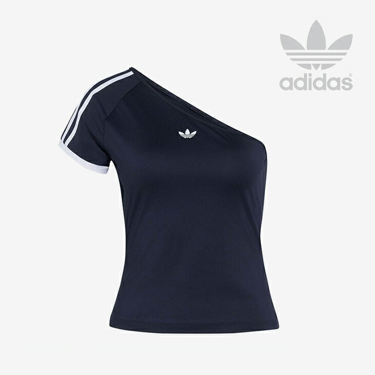 ・ADIDAS Originals｜W Adilenium 5.0 Off-Shoulder SS T-Shirt/ アディダス/アディレニウム 5.0 オフショルダー ショートスリーブ Tシャツ/ブラック #