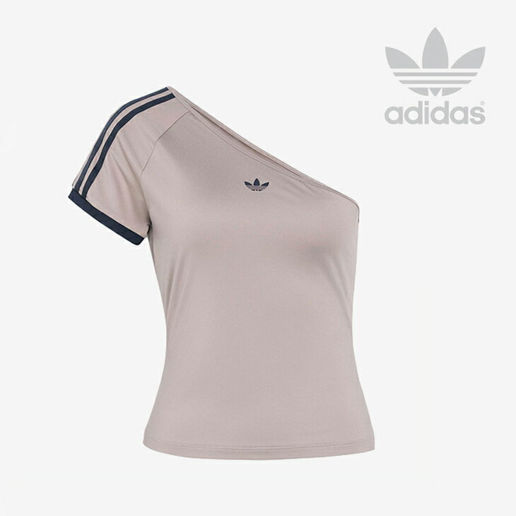 Rakuten - ・ADIDAS Originals｜W Adilenium 5.0 Off-Shoulder SS T-Shirt/ アディダス/アディレニウム 5.0 オフショルダー ショートスリーブ Tシャツ/カーキブラウン #