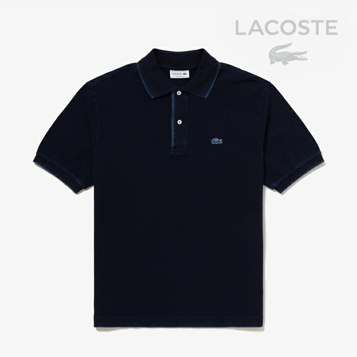 Rakuten - ・LACOSTE｜Washed Indigo SS Polo Shirt/ ラコステ/ウォッシュドインディゴ ショートスリーブ ポロ シャツ/インディゴブルー #