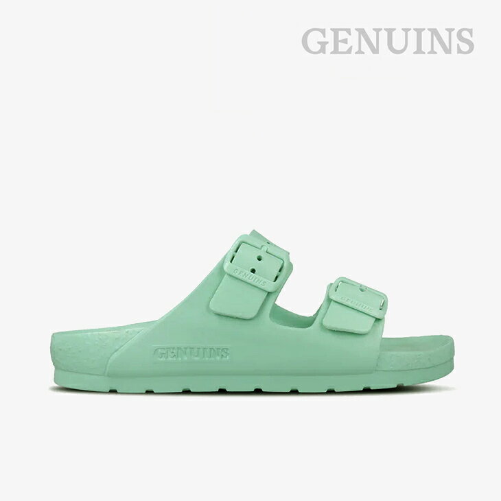 Rakuten - ・GENUINS｜W Mallorca H2O Double Buckle Slide Sandal/ ジェヌインズ/マヨルカ H2O ダブル バックル スライド サンダル/ミントグリーン #