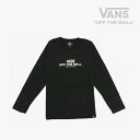 ＊VANS｜K Original & Authentic LS T-Shirt/ ヴァンズ/オリジナル & オーセンティック ロングスリーブ Tシャツ/ブラック #