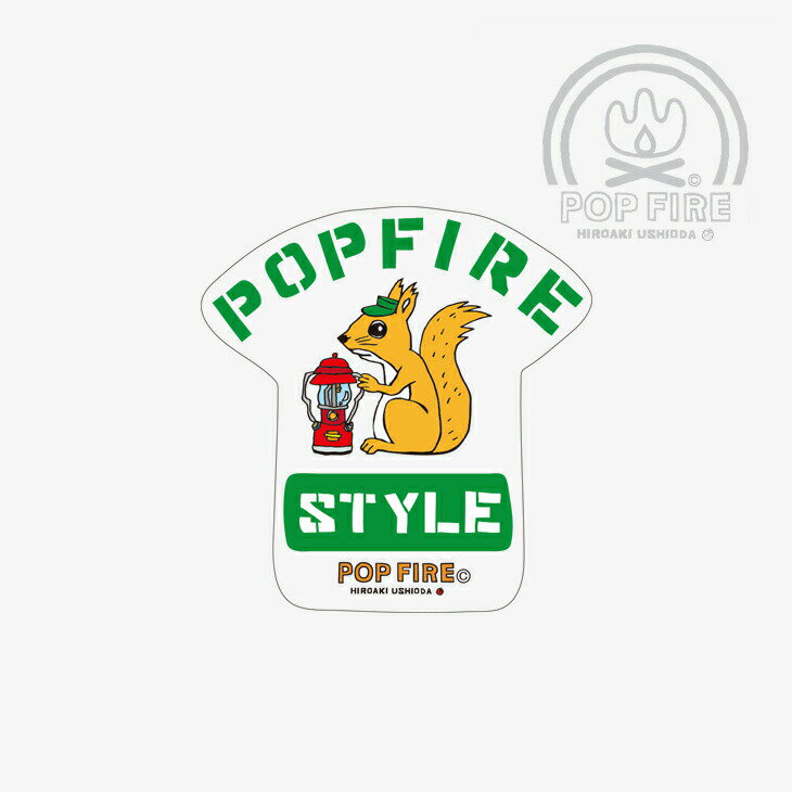 ・POPFIRE｜Outdoor Sticker - Goods/ ポップファイア/アウトドア ステッカー/Style #ウシオダヒロアキ HIROAKI USHIODA