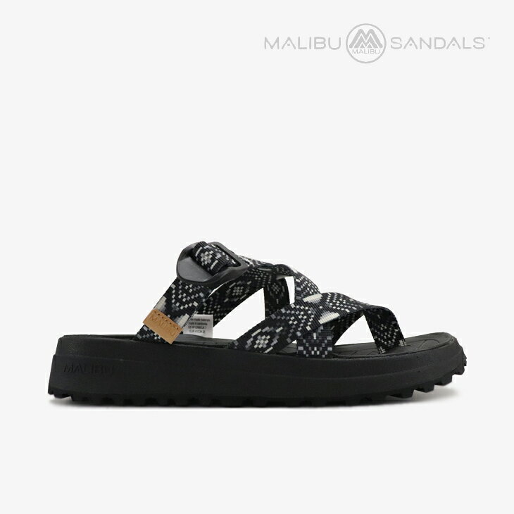 ・MALIBU SANDALS｜EL Nido Cross Strap Sandal Vibram/ マリブ サンダルズ/エル ニド クロス ストラップ サンダル ビブラム/ブラックネイティブxブラック #