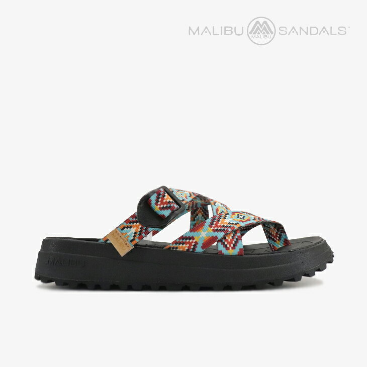 ・MALIBU SANDALS｜EL Nido Cross Strap Sandal Vibram/ マリブ サンダルズ/エル ニド クロス ストラップ サンダル ビブラム/グリーンネイティブxブラック #