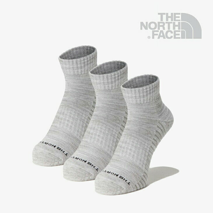 楽天GO ON＊THE NORTH FACE｜Running Uneven Dry 3P Ankle/ ノース フェイス/ランニング アンイーブン ドライ 3P アンクル/グレーモク #