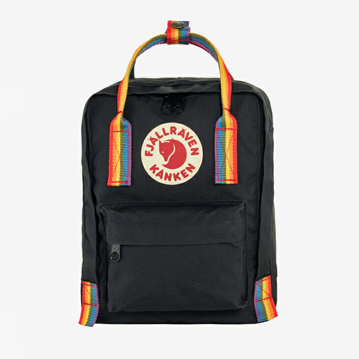 ��FJALLRAVEN��Kanken Rainbow Mini Daypack/ �ե�����顼�٥�/���󥱥� �쥤��ܡ� �ߥ� �ǥ��ѥå� ���å�/�֥�å�x�쥤��ܡ� �ѥ����� #