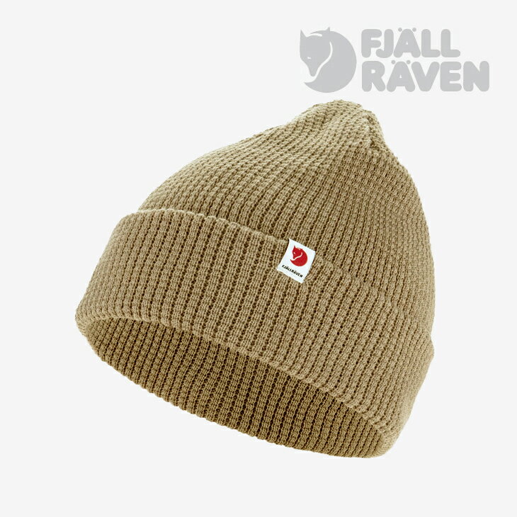 ・FJALLRAVEN｜Tab Hat Waffle Knit/ フェールラーベン/タブ ハット /フォッシル #