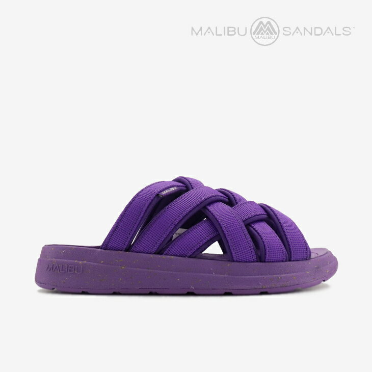 Rakuten - ・MALIBU SANDALS｜Zuma LX Recycled Canvas Slide/ マリブ サンダルズ/ズマ LX ラックス リサイクルド キャンバス スライド/パープル #