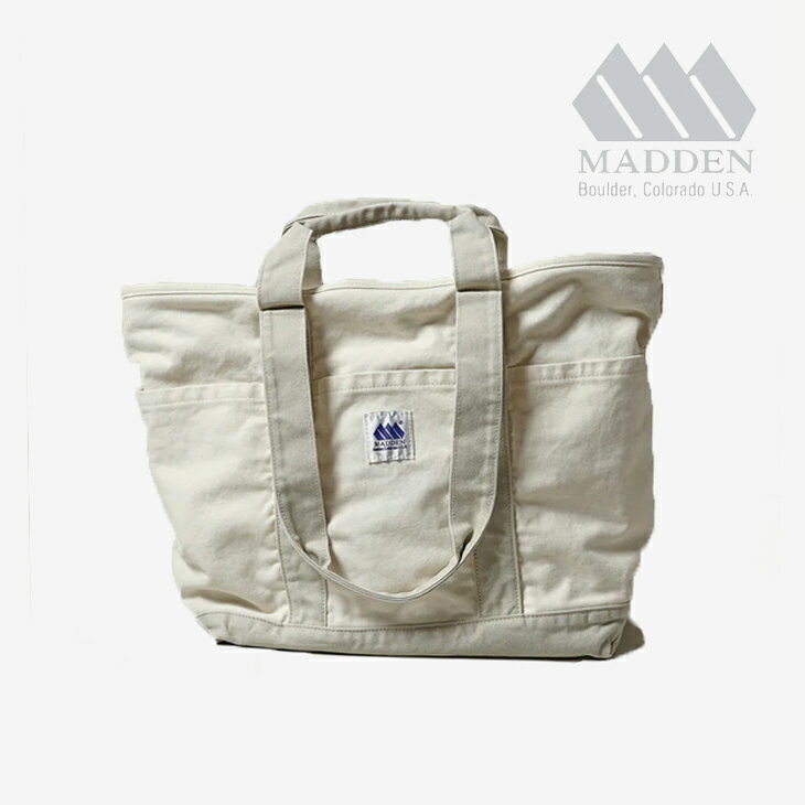 Rakuten - ・MADDEN｜12oz Canvas Grocery Tote Bag/ メデン/12オンス キャンバス グローサリー トート バッグ/キナリ #